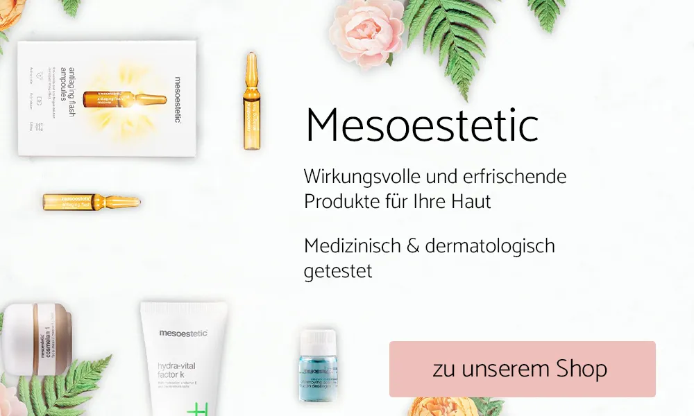Mesoestetic-Produkte in der beautilounge in München-Pasing
